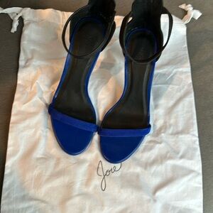 Black and blue heels